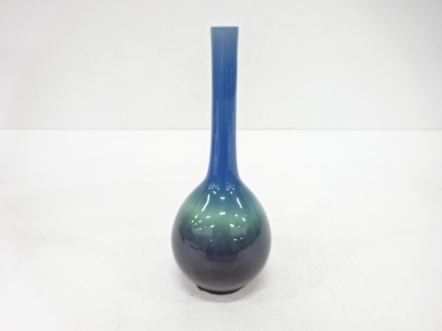  九谷焼　徳田正彦(三代徳田八十吉)造　花入